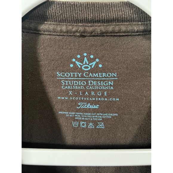 Scotty Cameron Brown Long Sleeve Shirt Design Studio Size XL Golf Brand - Picture 4 of 5